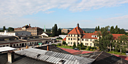 Company view from the Uhr-Turm in westward direction